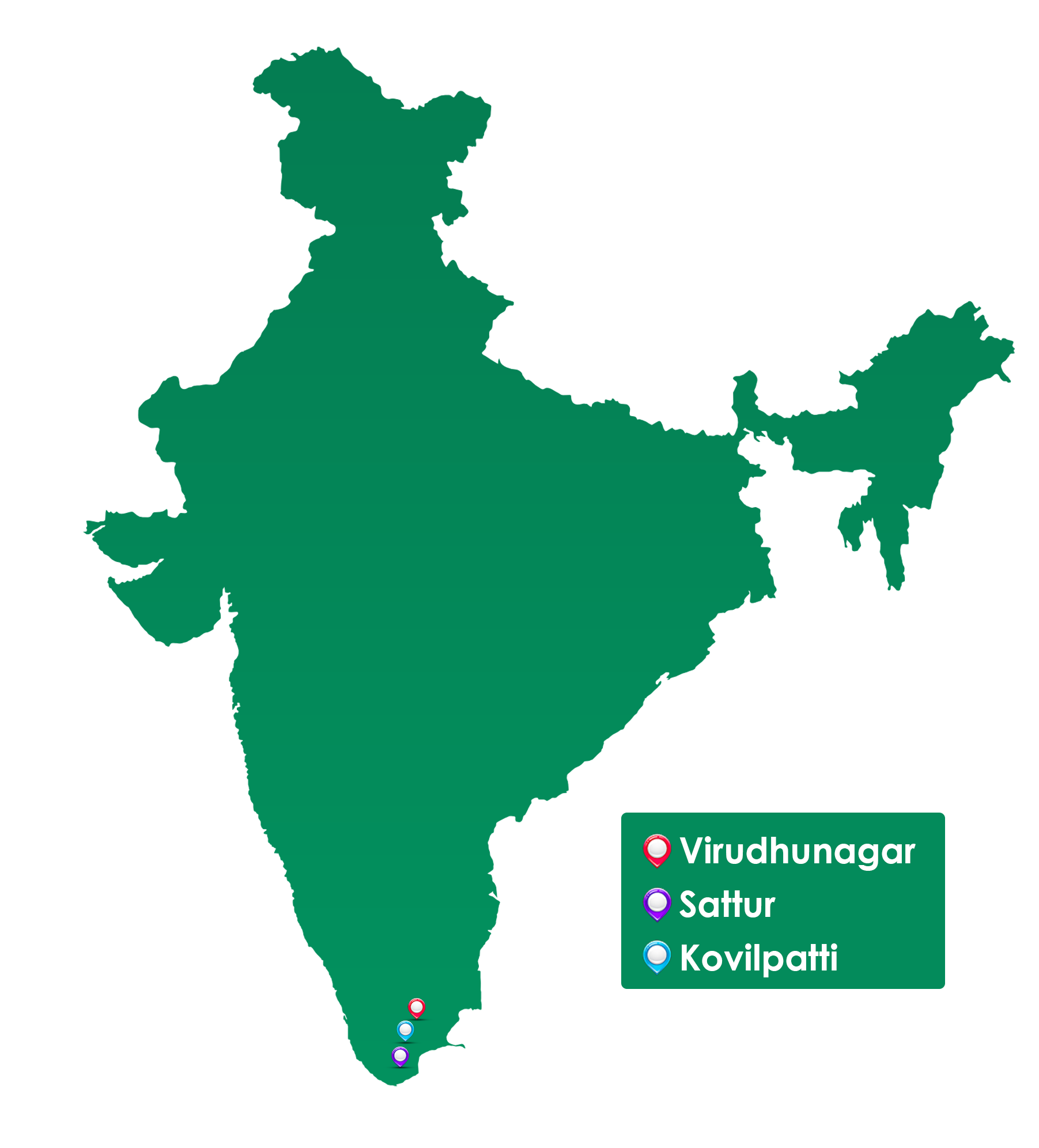 Apex Match - Safety Matches Manufacturer Location in India Map displaying locations of premium safety matches manufacturers across India with factory addresses